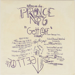 Lot #6207  Prince 'Gett Off' Single Album