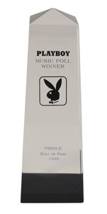 Lot #6240  Prince 1999 Playboy HOF Music Award