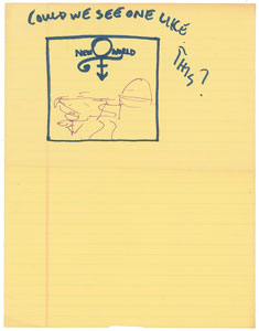 Lot #6236  Prince Hand-Drawn Emancipation Original Artwork  - Image 2