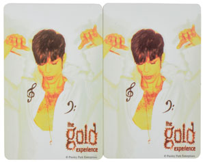 Lot #6227  Prince The Gold Experience Pair of Phone Credit Cards - Image 1
