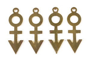 Lot #4157  Prince Set of (4) Symbol Charms Made For Him - Image 1