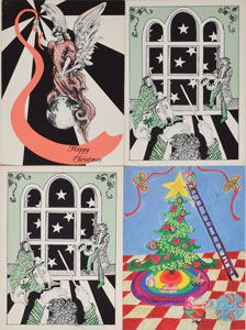 Lot #6179  Prince Set of (4) Christmas Cards