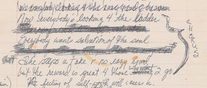 Lot #6057  Prince 'The Ladder' Handwritten Lyrics - Image 2