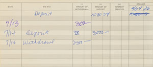 Lot #6013  Prince's Personally-Owned Checkbook - Image 3