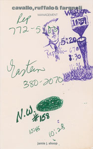Lot #6014  Prince's 'The Time' Handwritten Notes - Image 3