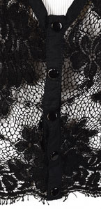 Lot #6134  Prince's Personally-Owned and -Worn Black Lace Crop Top - Image 12