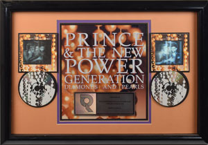 Lot #6205  Prince Diamonds and Pearls Platinum Sales Award