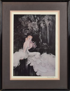 Lot #6094  Prince's Personally-Owned Louis Icart 'Orchids' Print