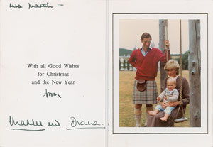 Lot #5019  Princess Diana and Prince Charles 1983