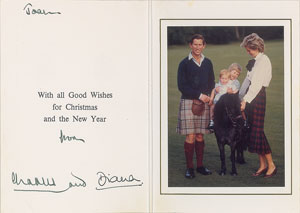 Lot #5020  Princess Diana and Prince Charles 1985