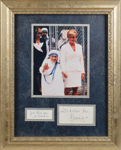 Lot #5022  Princess Diana and Mother Teresa