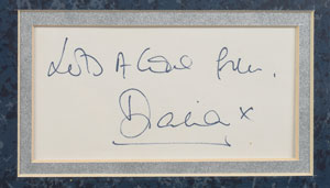 Lot #5022  Princess Diana and Mother Teresa Signature Display - Image 3