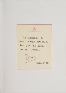 Lot #5024  Princess Diana Signed Limited Edition Catalog Book - Image 13