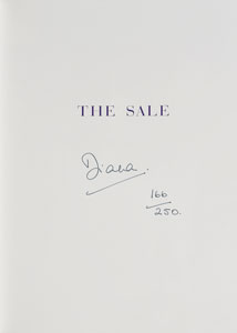 Lot #5024  Princess Diana Signed Limited Edition Catalog Book - Image 1