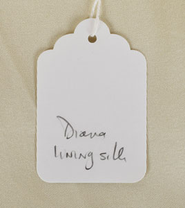 Lot #5004  Princess Diana's Wedding Dress Silk Lining - Image 2