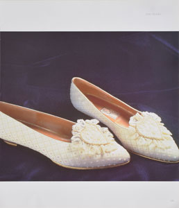 Lot #5011  Princess Diana's Bolt of Wedding Shoe Lace - Image 3
