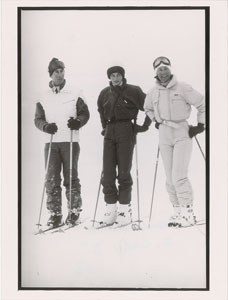 Lot #5044  Diana and Charles Pair of Original Vintage 1984 Photographs Skiing - Image 1