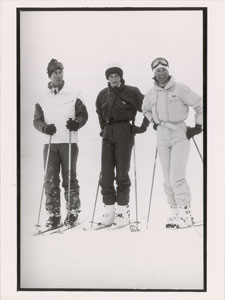 Lot #5044  Diana and Charles Pair of Original Vintage 1984 Photographs Skiing - Image 2