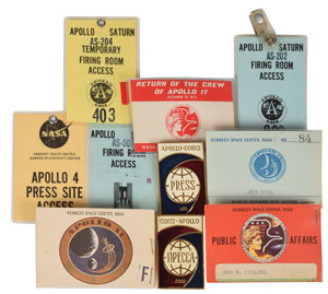 Lot #9196 Jack King's Apollo Badge Collection