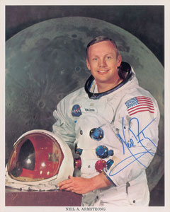 Lot #9066 Neil Armstrong Signed Photograph