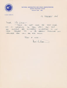 Lot #9038 Alan Bean 1964 Handwritten Letter