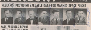Lot #9008 Gordon Cooper's Mercury 7 Signed Pamphlet - Image 2