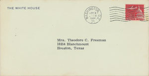 Lot #9043 Theodore C. Freeman: Signed Letter of Condolence from Lyndon B. Johnson - Image 3
