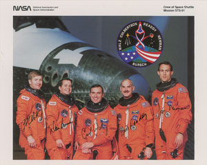 Lot #9145 STS-51 Crew-Signed Photograph - Image 1