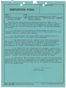 Lot #9004 Wenher von Braun 1958 Handwritten Note - Image 2