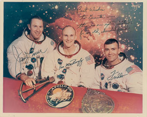Lot #9091 Apollo 13 Crew-Signed Photograph
