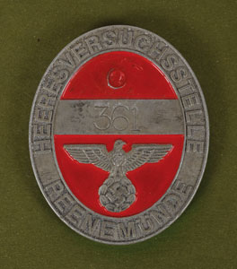 Lot #9005 Peenemunde Army Research Center Badge - Image 2