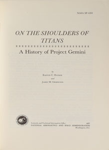 Lot #9048 Project Gemini: Chronology and On the Shoulders of Titans Pair of Books - Image 4