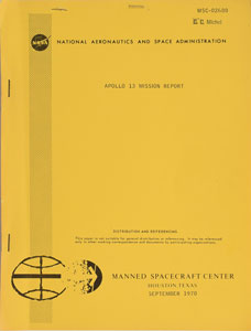Lot #9095 Apollo 13 Mission Report
