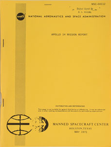 Lot #9106 Apollo 14 Mission Report
