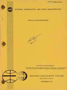 Lot #9116 Dave Scott Signed Apollo 15 Mission Report