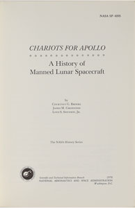 Lot #9138 Chariots for Apollo: A History of Manned Lunar Spacecraft Book - Image 2