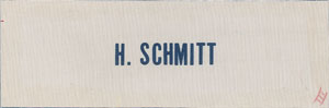 Lot #9184 Apollo 17: Cernan and Schmitt Pair of Name Tags