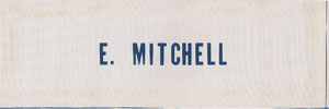 Lot #9173 Apollo 14: Shepard and Mitchell Pair of Name Tags