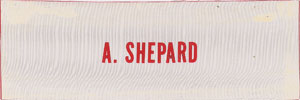 Lot #9173 Apollo 14: Shepard and Mitchell Pair of Name Tags - Image 2