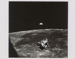 Lot #9162 Apollo 11 Set of (4) Original Vintage NASA Photographs - Image 2