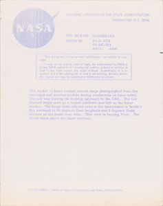 Lot #9162 Apollo 11 Set of (4) Original Vintage NASA Photographs - Image 6