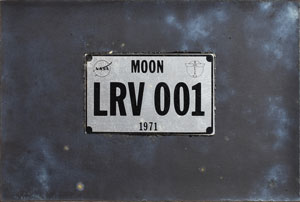 Lot #9174 Dave Scott’s Apollo 15 Lunar Surface-Flown License Plate Crew-Signed Display - Image 2