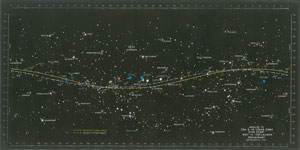 Lot #9167 Dave Scott's Apollo 12 Training-Used Lunar Orbit Star Chart