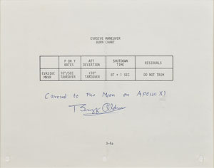 Lot #9159 Buzz Aldrin's Flown Apollo 11 Checklist  - Image 2