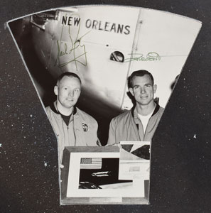 Lot #9150 Gemini 8 Crew-Signed Display - Image 3