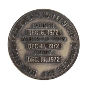 Lot #9180  Apollo 17 Flown Robbins Medal - Image 2