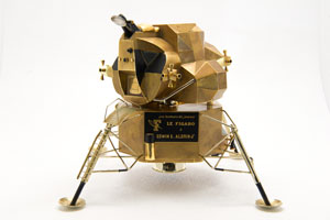 Lot #9157 Buzz Aldrin's Apollo 11 Cartier Solid Gold Lunar Module Replica - Image 9