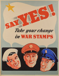 Lot #164  WWII War Bonds Posters - Image 1