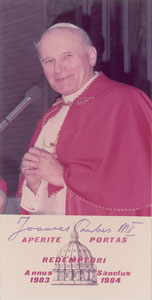 Lot #297  Pope John Paul II
