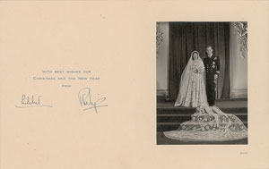 Lot #35  Queen Elizabeth II and Prince Philip